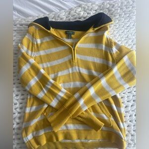 Ralph Lauren Yellow and White Striped Knit